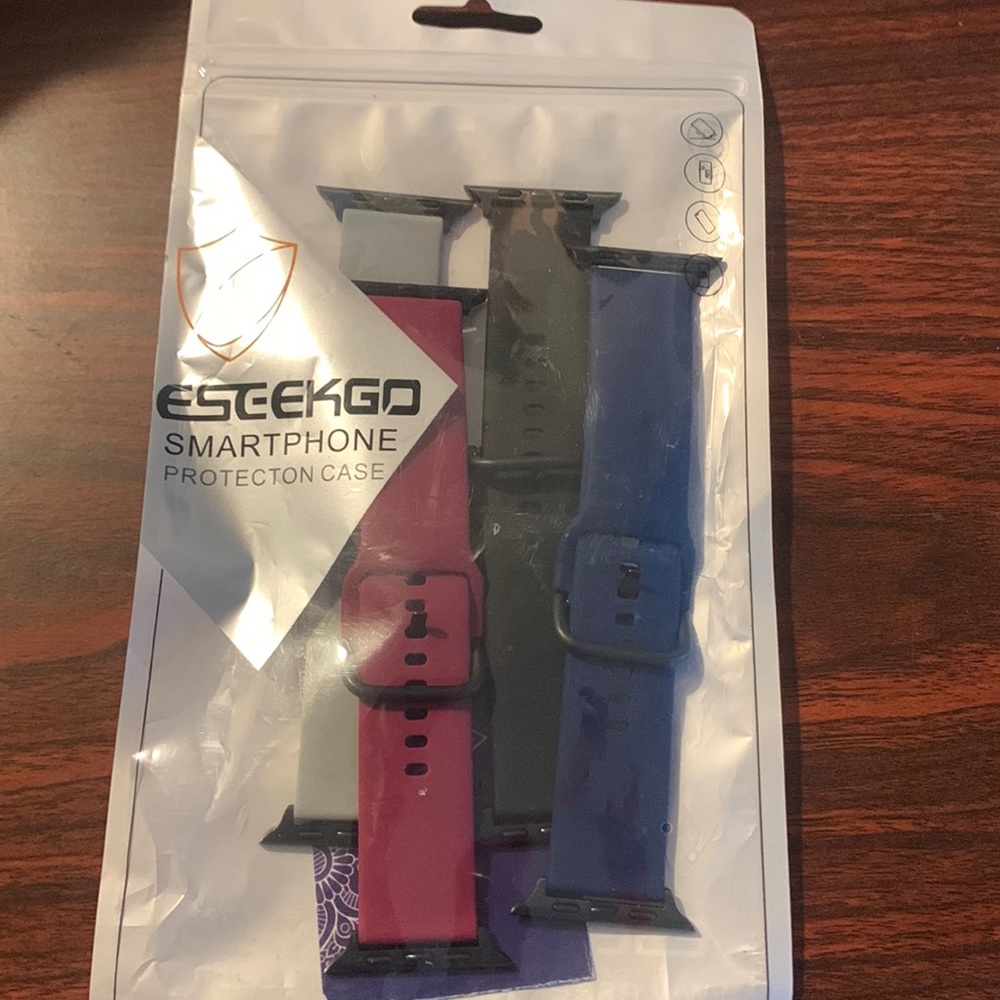NWT 4pk Watch bands compatible with Apple Watch 42MM/44MM-S/M